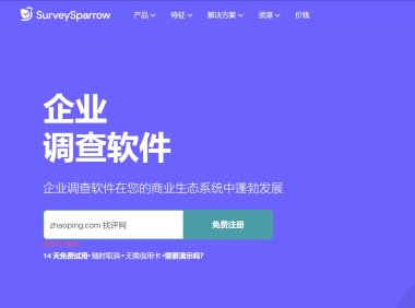 SurveySparrow调查工具：最好的海外客户调查和海外客户体验调查工具