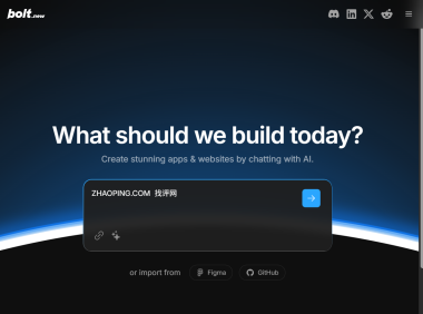 Bolt  – 免费让AI帮你制作一个优质的网站